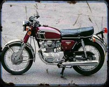 Honda Cb350K4 74 A4 Metal Sign