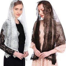 Lace Mantilla Catholic Veil Veil Chapel Veil for Head Covering Latin Mass HOT