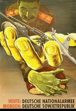 Propaganda Evil Stalin German Army War Poster Print