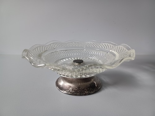 Vintage art deco pressed - art, clear