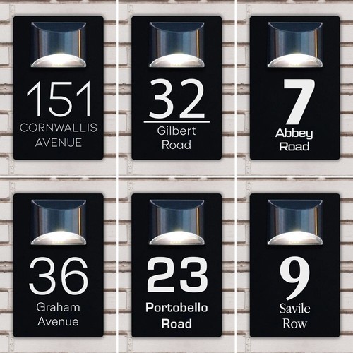 Personalised house signs led - personalised,