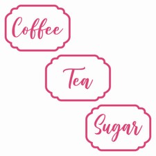 Tea Coffee Sugar Kitchen Jar