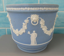 Large Antique Wedgwood Blue