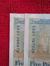 AA01 CA01 5 POUND NOTE SET