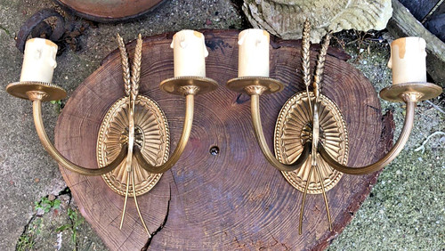 Vintage french wheat corn - french, wall