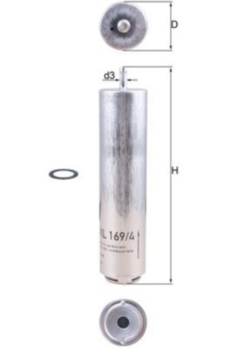 Fuel filter mahle fits bmw - fuel,