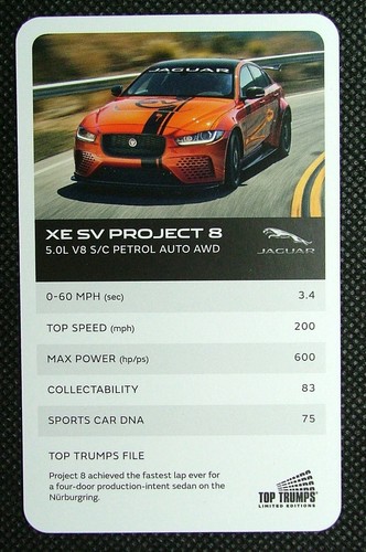 Info card jaguar car - 1,