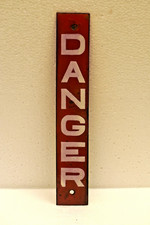 Vintage Red DANGER Safety