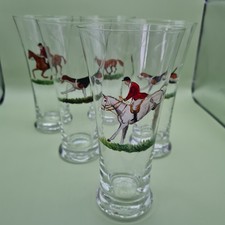 Set of 5 x Vintage Fox Hunting