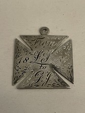 Beautiful Antique White Metal