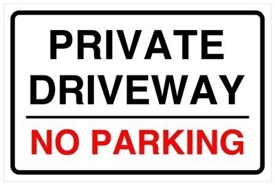 Private driveway parking - driveway,