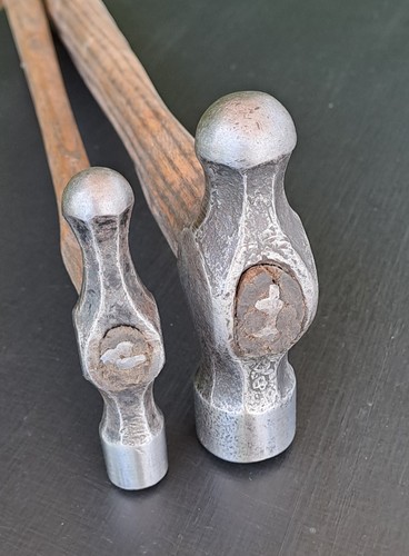 Vintage ball peen - pein, hammers