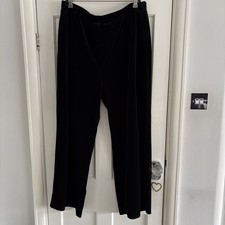 M&S Black Heavy Velvet wide