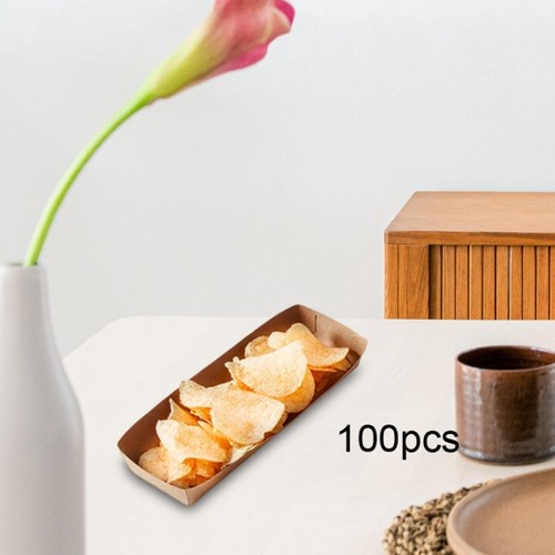 100x paper food boats - paper, non