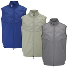 Stuburt Mens Padded Gilet Golf Vest Dunlin Full Zip Sleeveless Jacket Bodywarmer