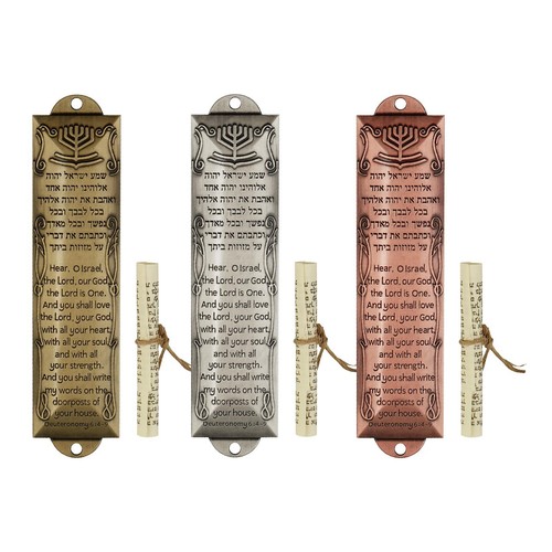 Door mezuzah with scroll - door,