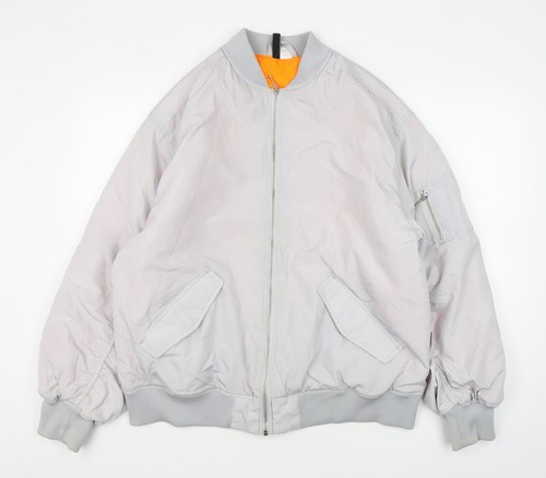 Mens size m grey bomber - s,