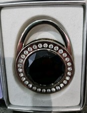 30mm Rhinestone Foldable Purse / Bag Hook Accessory New Boxed