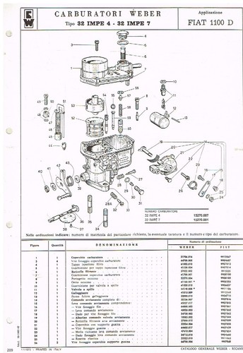 Fiat 1100 weber 32 - fiat, 4