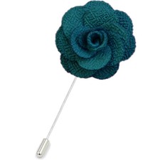 ROSE LAPEL PIN Handmade Coat Flower Hatpin Men Suit Wedding Party Accessory Gift