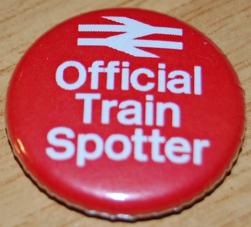 Official train spotter 25mm - "official,