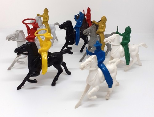 Vintage plastic cowboys - vintage,