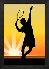Tennis Framed Wall Art Poster