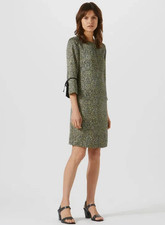 Jigsaw Womens Floral Leaf Blue/Yellow Mix Dress Size 8 BNWT