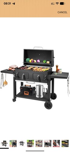 Charcoal bbq trolley grill - bbq,