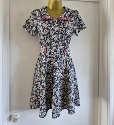 Topshop kate moss blue - blue, floral