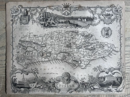 1838 sussex original antique - 1838,