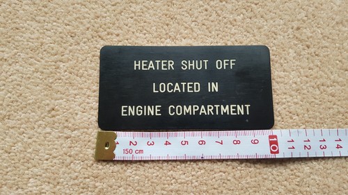 Heater shut off - heater, engine