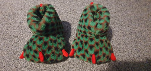 Boys chunky monster feet - monster, green