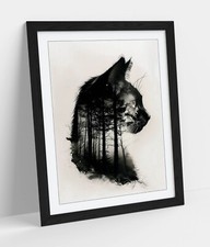 COOL BLACK CAT FOREST