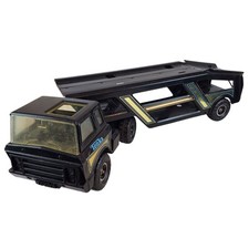 Vintage Tonka Car Transporter MR-970 Lorry Black Metal Truck Large 87 cm Long