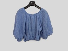 Zara Size Small Blue Bardot