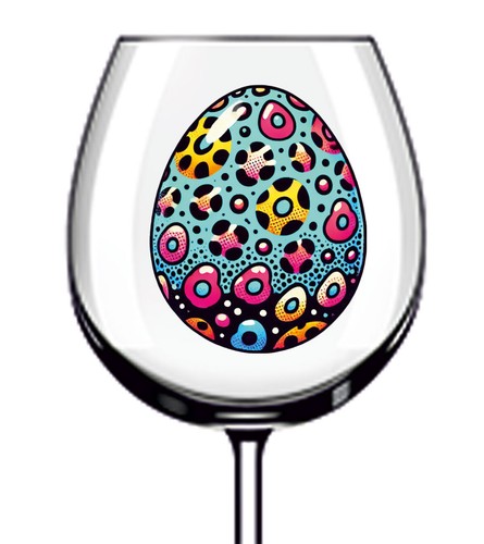 12x easter leopard egg - leopard, vinyl