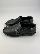 Loretta Women's Slip On Comfort Shoes Black Leather UK 4 Orthopedic Handmade