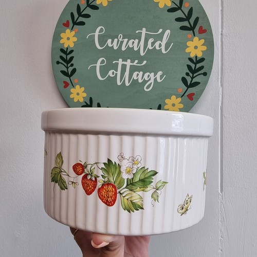Vintage souffle baking tin - vintage,