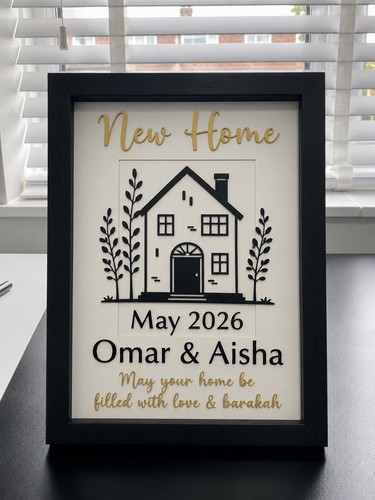 Personalised new home - personalised, frame