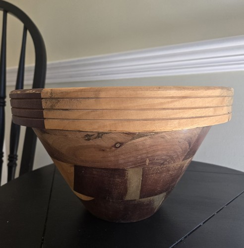 Mixed wood segmented turned