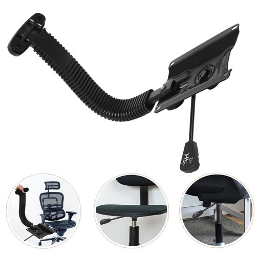 Black office chair backrest - black,