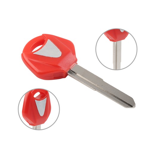 Key blank uncut blade red - key, blank,