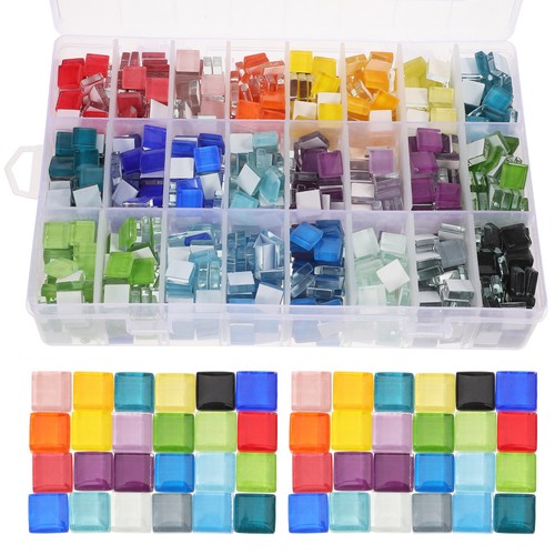 Box tiles stained - tiles, glass