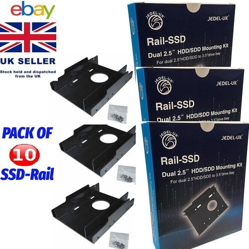 Ssd rail dual 3 5 - ssd, 2.5"