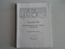 ELECRAFT K3 (GENUINE PRINT ASSEMBELY MANUAL ONLY).....RADIO_TRADER_IRELAND.