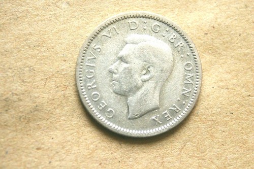 King george sixpences - king, 1937