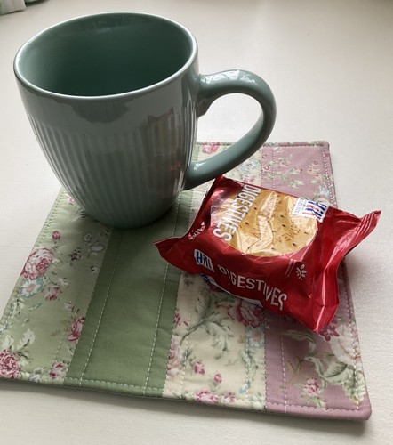 Handmade quilted mug - handmade,
