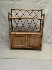 Vintage Compact Bamboo & Woven Rattan unit 41x50x14.5cm