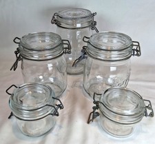 5 Kilner Style Storage Jars